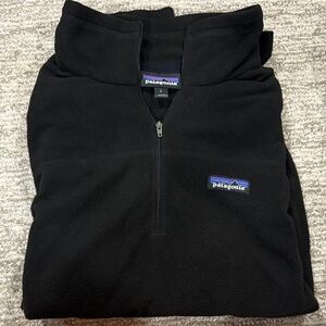 Patagonia Men's Fleece Quarter Zip Black Sweater